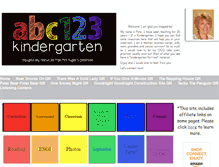 Tablet Screenshot of abc123kindergarten.com
